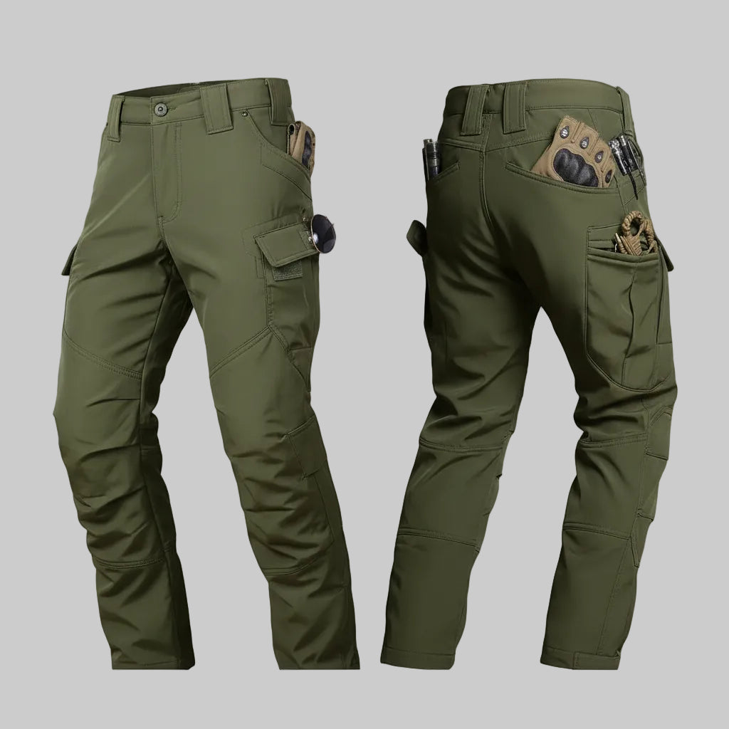 Tactical Pants Fleece Lined Cargo Pocket Casual Outdoor Pants