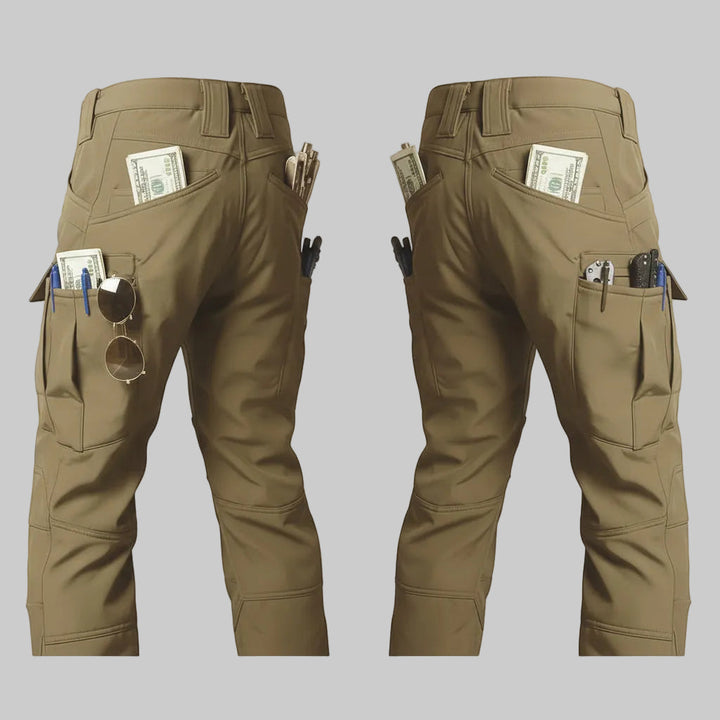 Tactical Pants Fleece Lined Cargo Pocket Casual Outdoor Pants