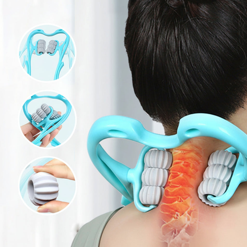 Neck Ergonomic Massager Manual Cervical Spine Roller Shoulder