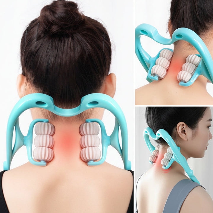 Neck Ergonomic Massager Manual Cervical Spine Roller Shoulder