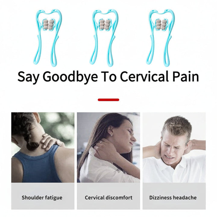 Neck Ergonomic Massager Manual Cervical Spine Roller Shoulder