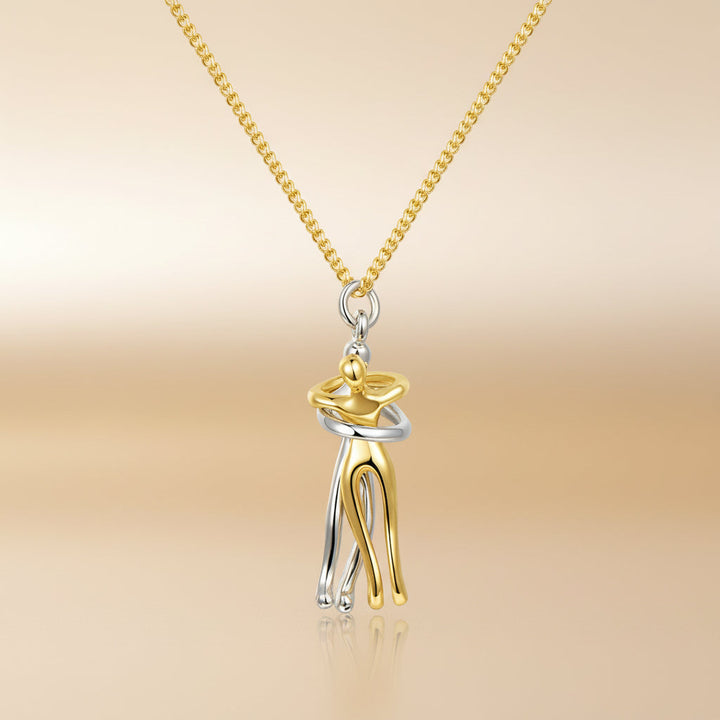Necklace Couple Pendant Gold Silver Stainless Steel Love jewelry