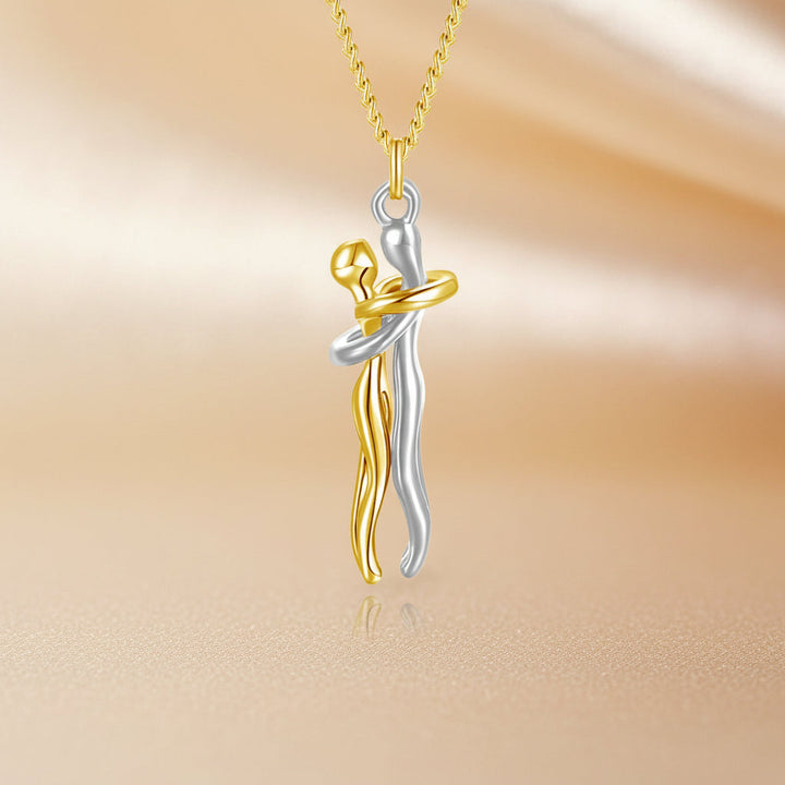 Necklace Couple Pendant Gold Silver Stainless Steel Love jewelry