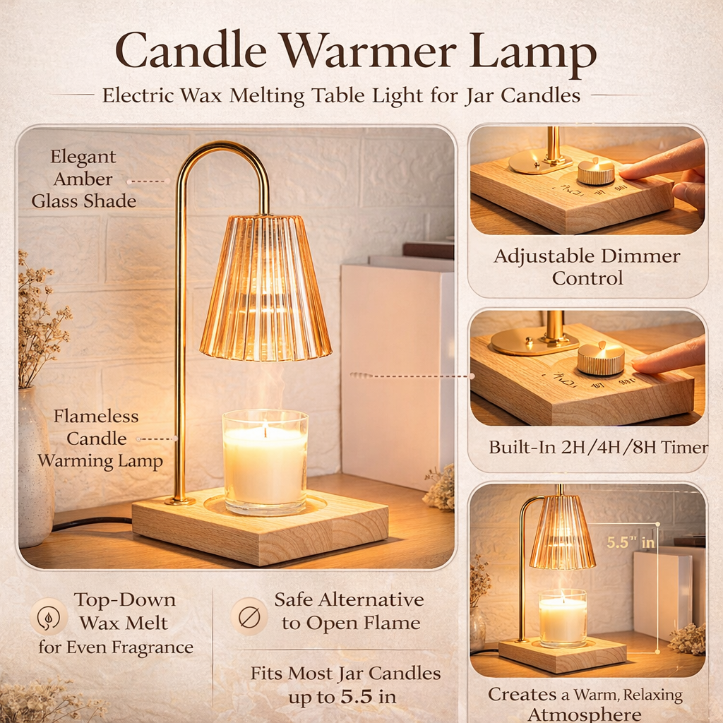 Candle Lamp Electric Wax Melting Table Light
