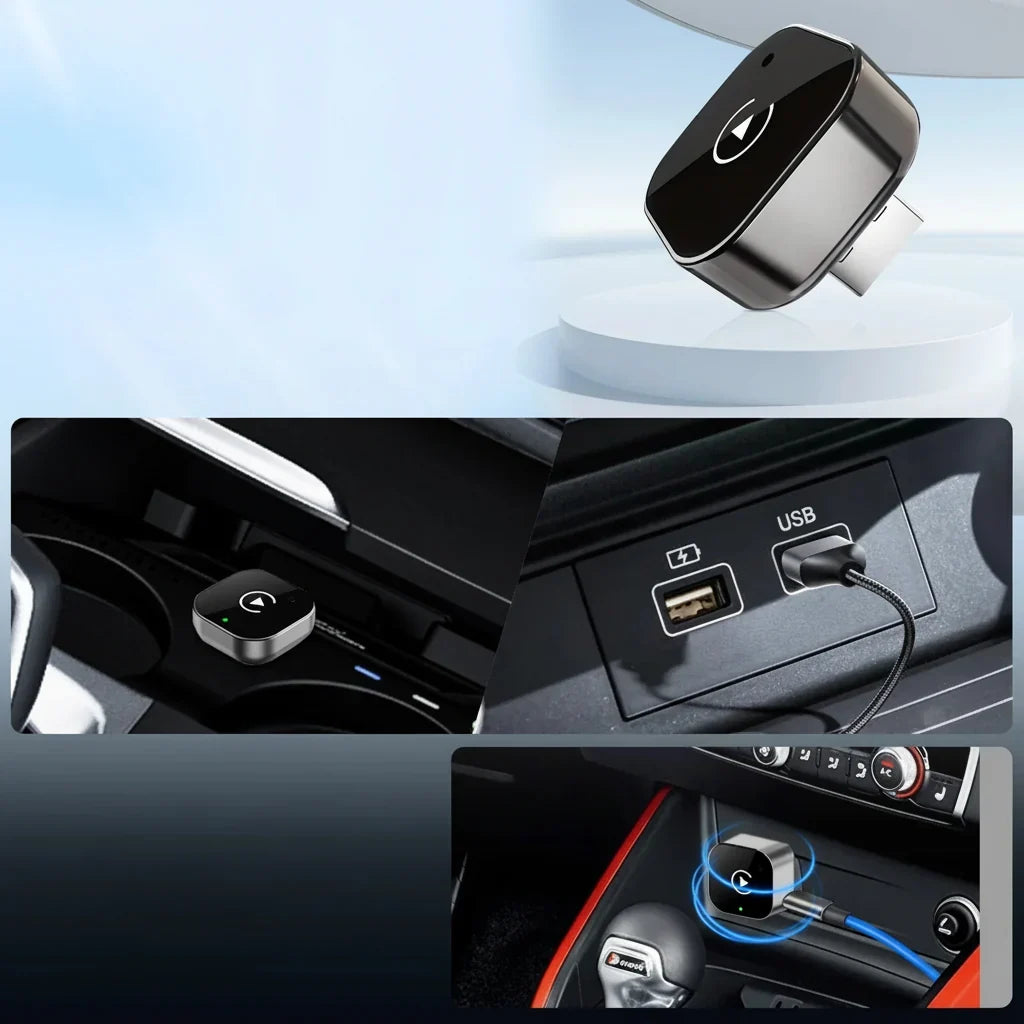 Wireless CarPlay Adapter Android Auto USB Plug Play Dongle