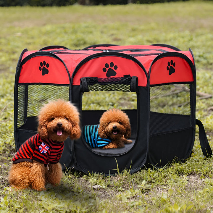 Cat Playpen Foldable Mesh Portable Pet Tent