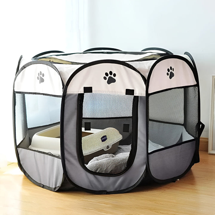 Cat Playpen Foldable Mesh Portable Pet Tent
