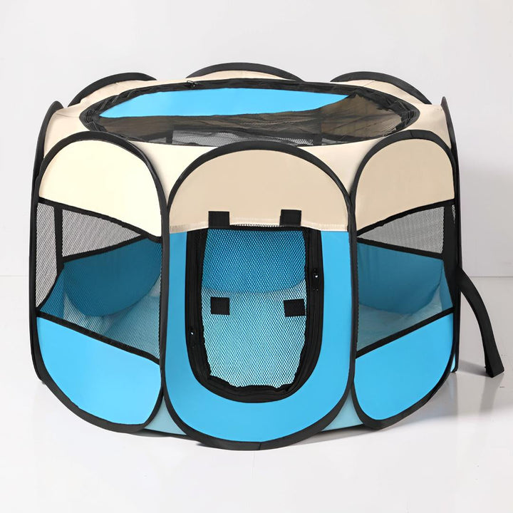 Cat Playpen Foldable Mesh Portable Pet Tent