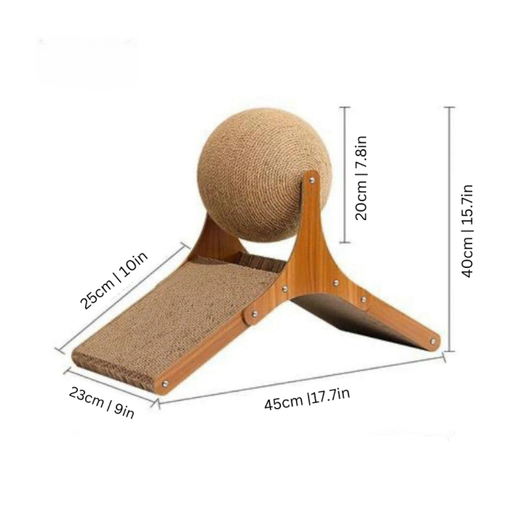 Cat Scratcher Ball Interactive Climbing Toy