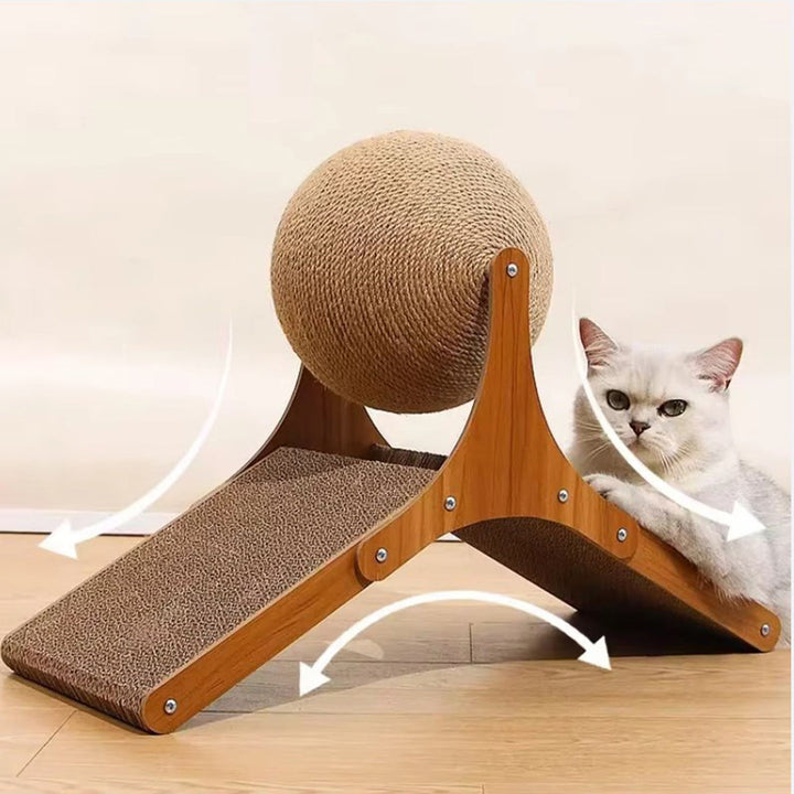 Cat Scratcher Ball Interactive Climbing Toy