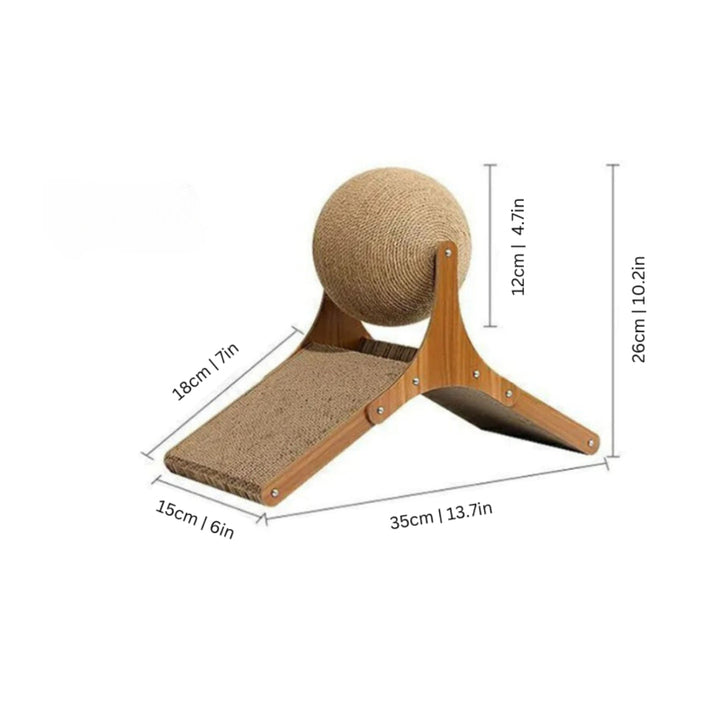 Cat Scratcher Ball Interactive Climbing Toy