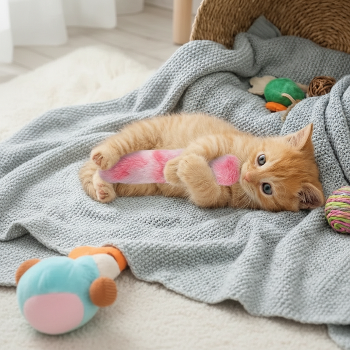 Cat Toy Catnip Pillow Plush Interactive Chew Kick Toy Cats