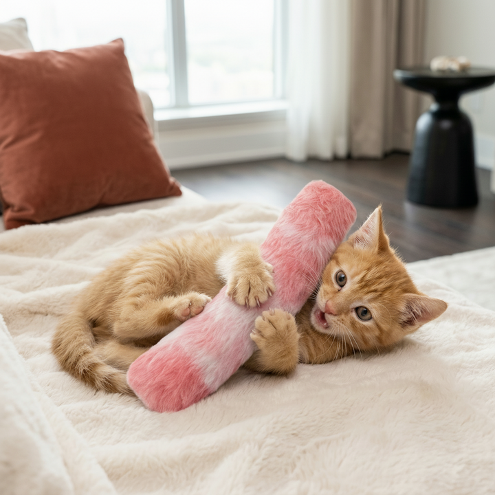 Cat Toy Catnip Pillow Plush Interactive Chew Kick Toy Cats