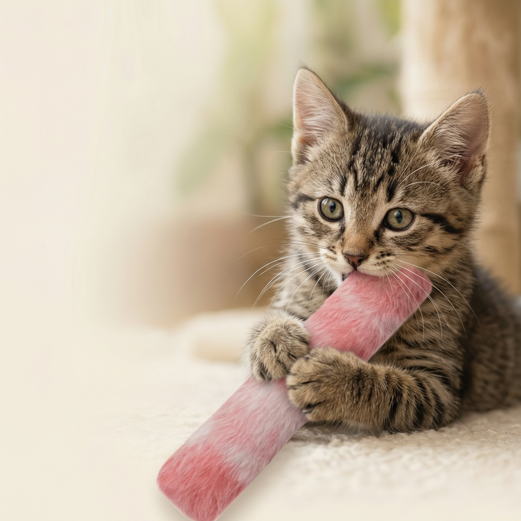 Cat Toy Catnip Pillow Plush Interactive Chew Kick Toy Cats