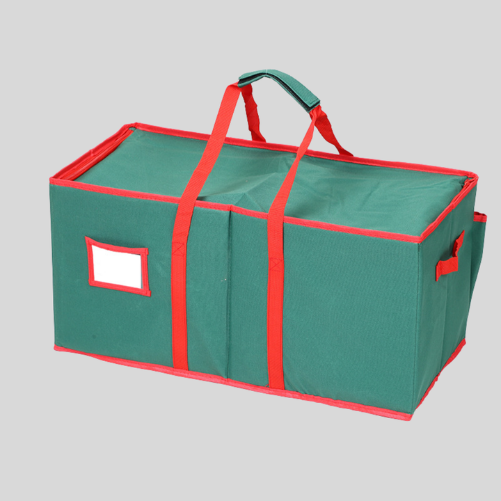 Christmas Ornament Storage Box Adjustable Dividers Viewing Window