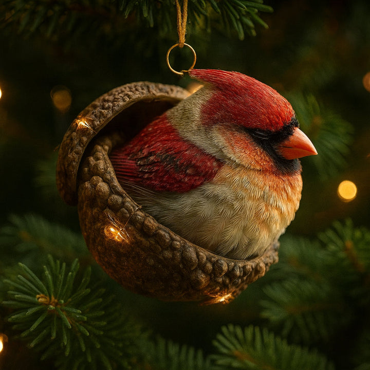 Christmas Ornaments Woodland Animal Acorn Tree Decor