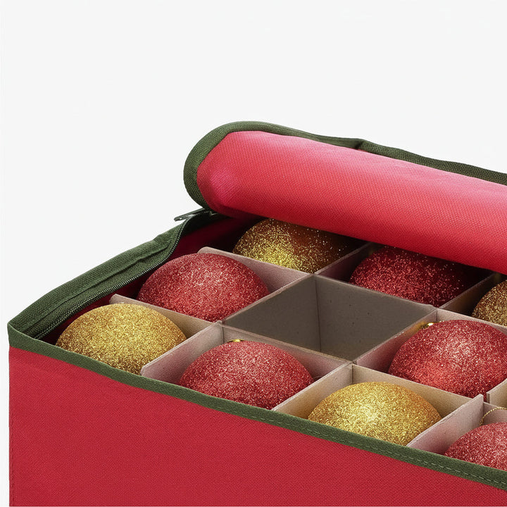 Christmas Ornament Storage Box Dividers Holiday Decorations