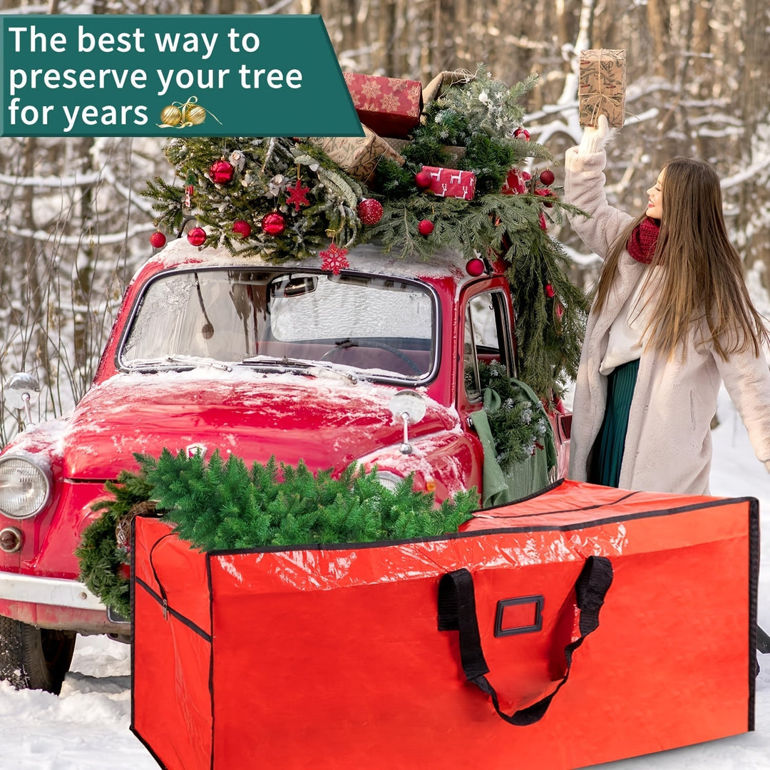 Christmas Tree Storage Bag Heavy Duty Waterproof Plastic Organizer