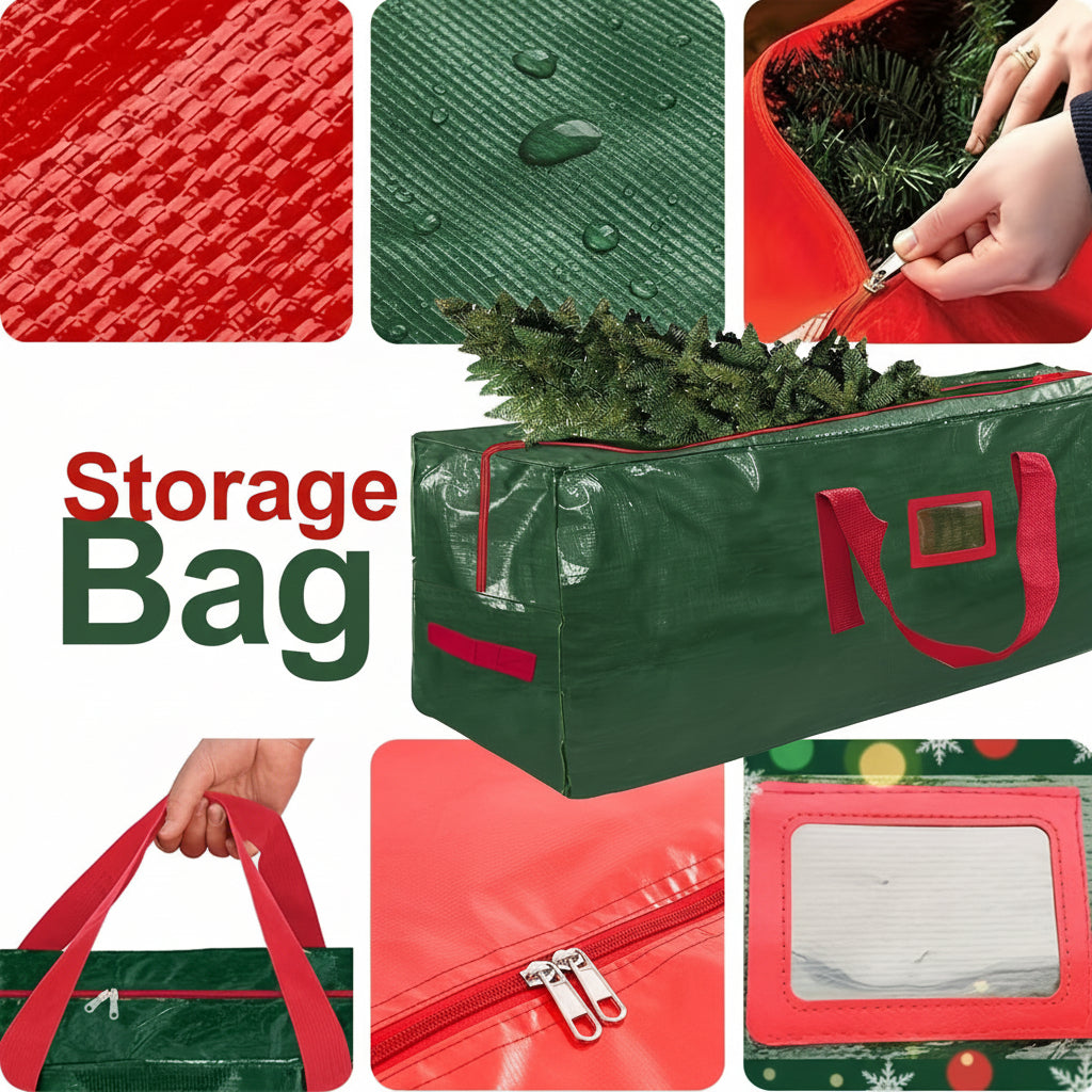 Christmas Tree Storage Bag Heavy Duty Waterproof Plastic Organizer