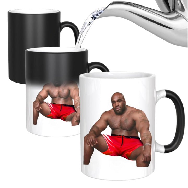 Coffee Mug color Changing Heat Sensitive Ceramic Gag Gift