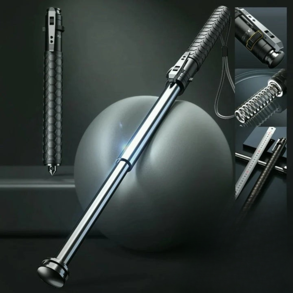 Hiking Pole Telescopic Alloy Outdoor Trekking Safety Stick