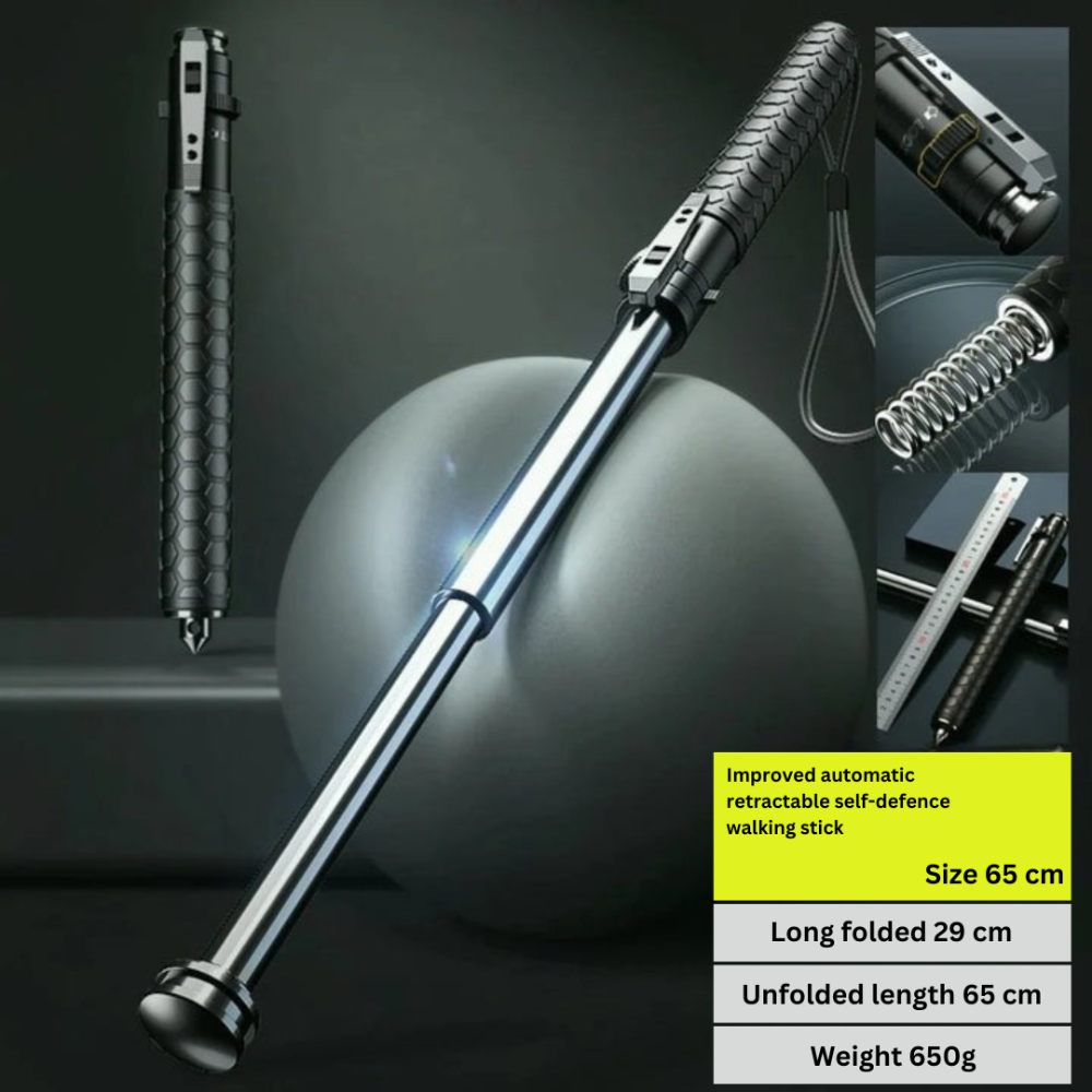 Hiking Pole Telescopic Alloy Outdoor Trekking Safety Stick