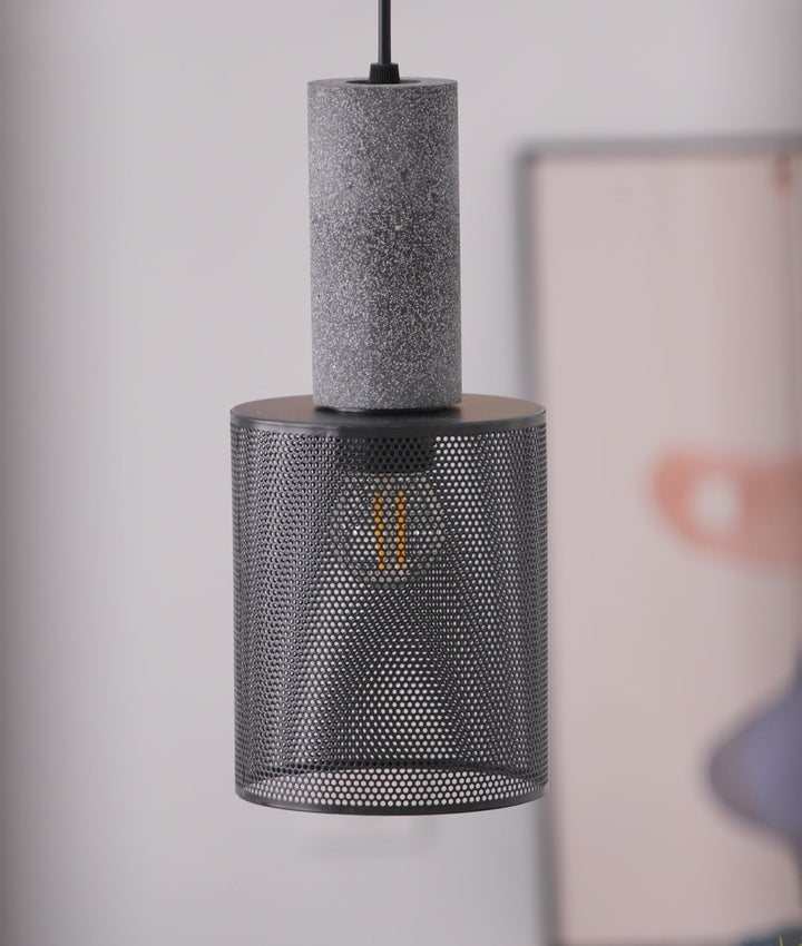 Urban Concrete Pendant Light | Industrial LED Hanging Lamp