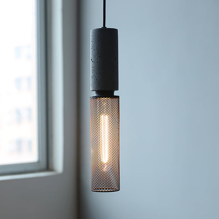Urban Concrete Pendant Light | Industrial LED Hanging Lamp