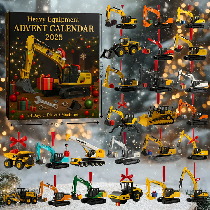 Toy Construction Advent Calendar Die Cast Vehicle Set
