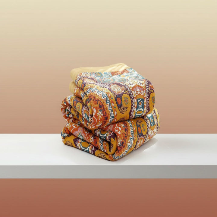 Boho Reversible Cooling Blanket Comfort Breathable Sleep