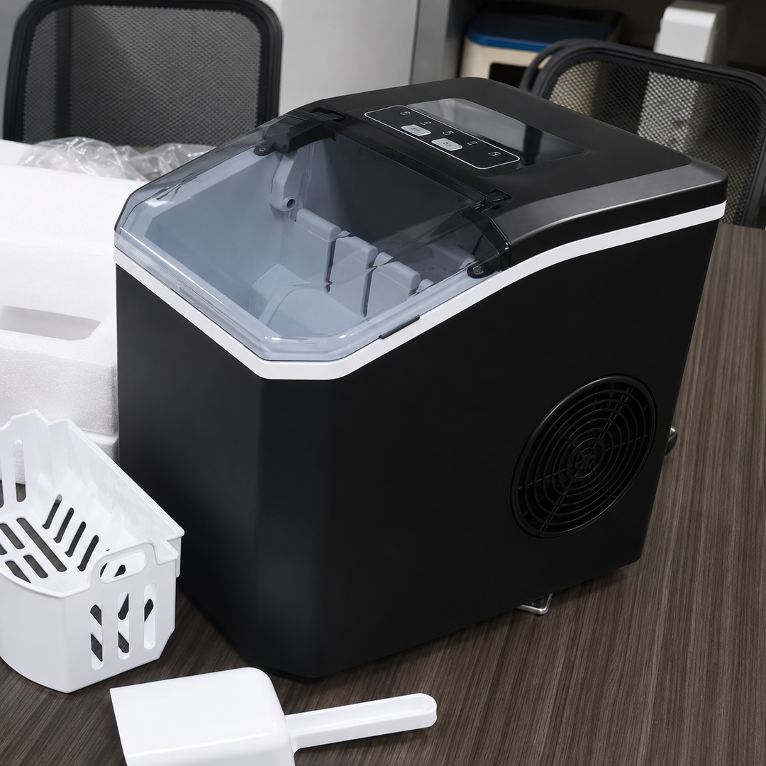 Countertop Ice Maker Portable Bullet Compact Black Shell