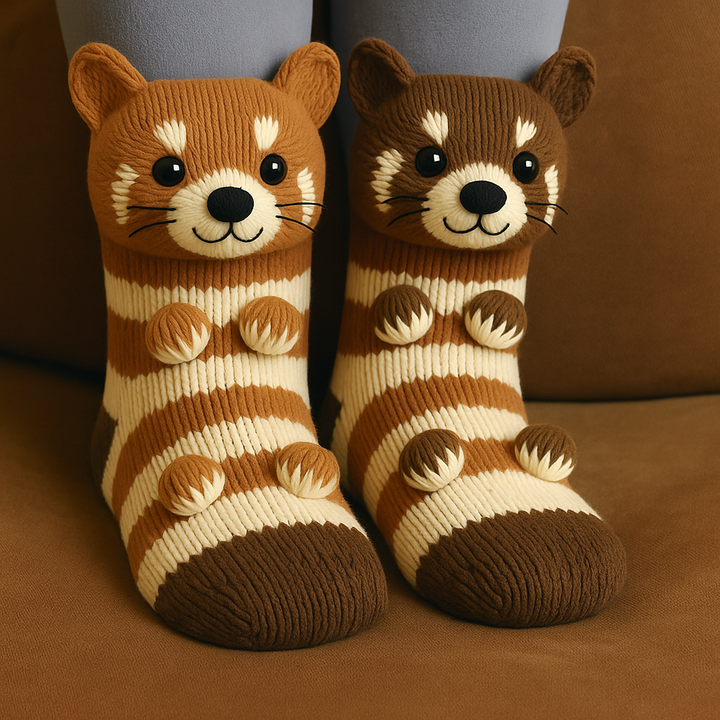 Socks Animal 3D House Non Slip Cozy Design