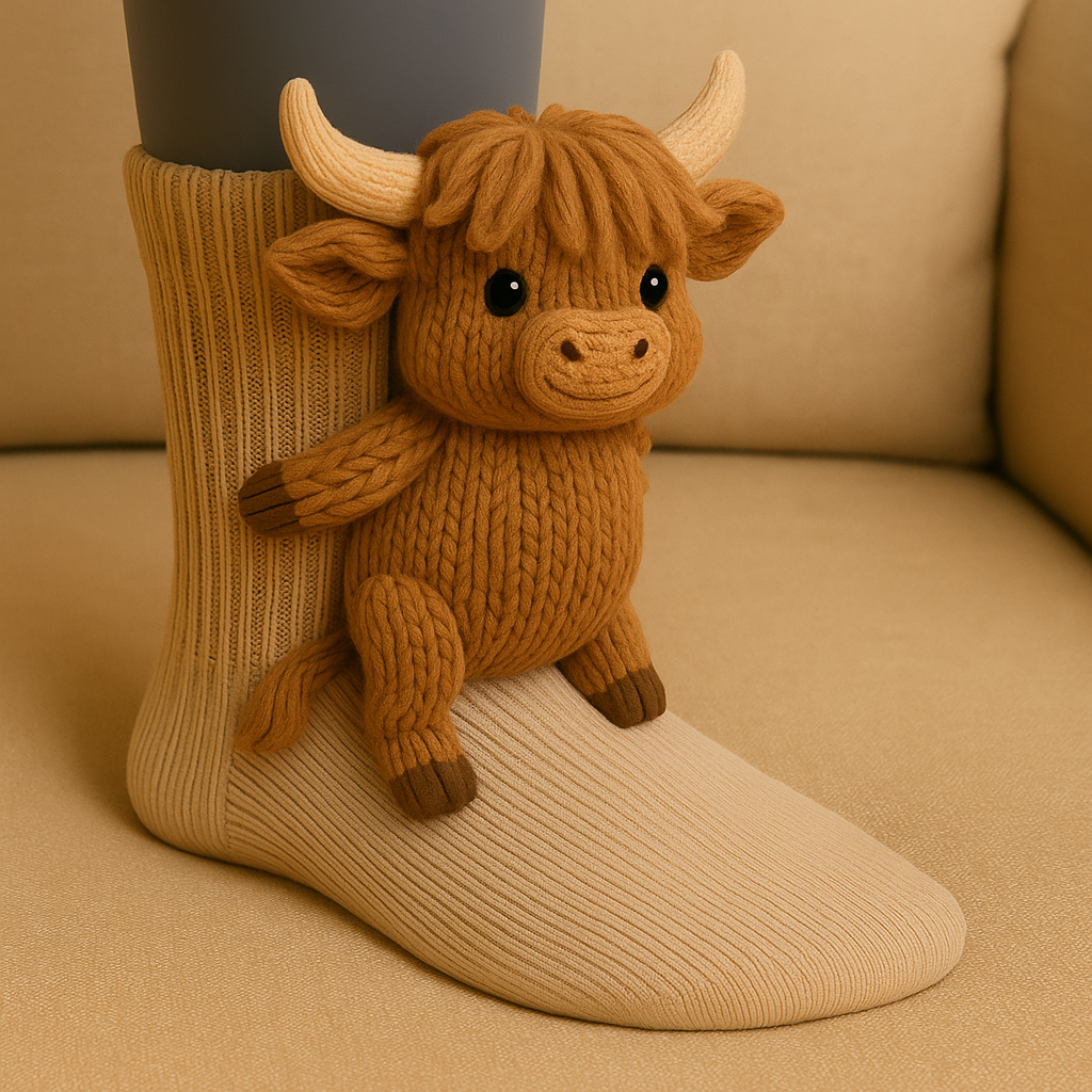 Socks Animal 3D House Non Slip Cozy Design