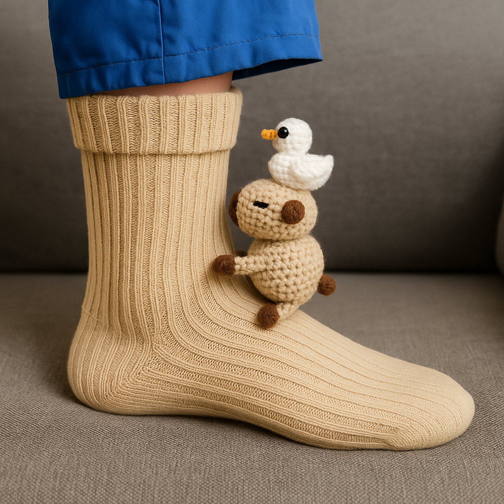 Socks Animal 3D House Non Slip Cozy Design