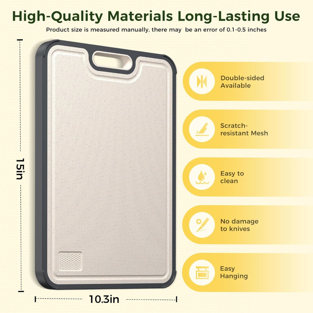 Cutting Board Double Sided Metal Kitchen Prep Board