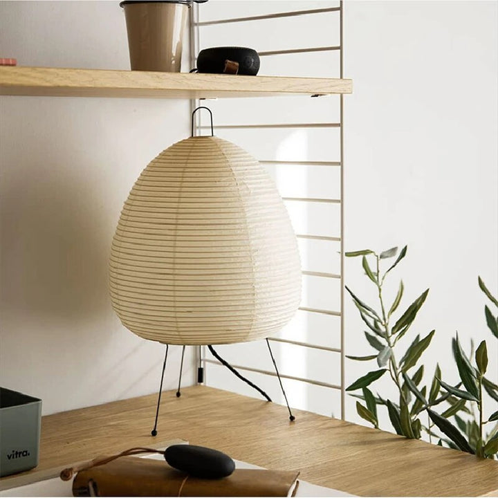 Japanese Rice Paper Table Lamp | Minimalist Zen Lighting