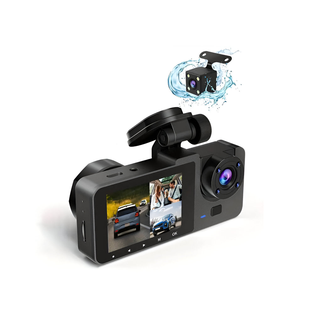 Dash Cam Dual Lens 1080P Car Driving Recorder Parking Monitor