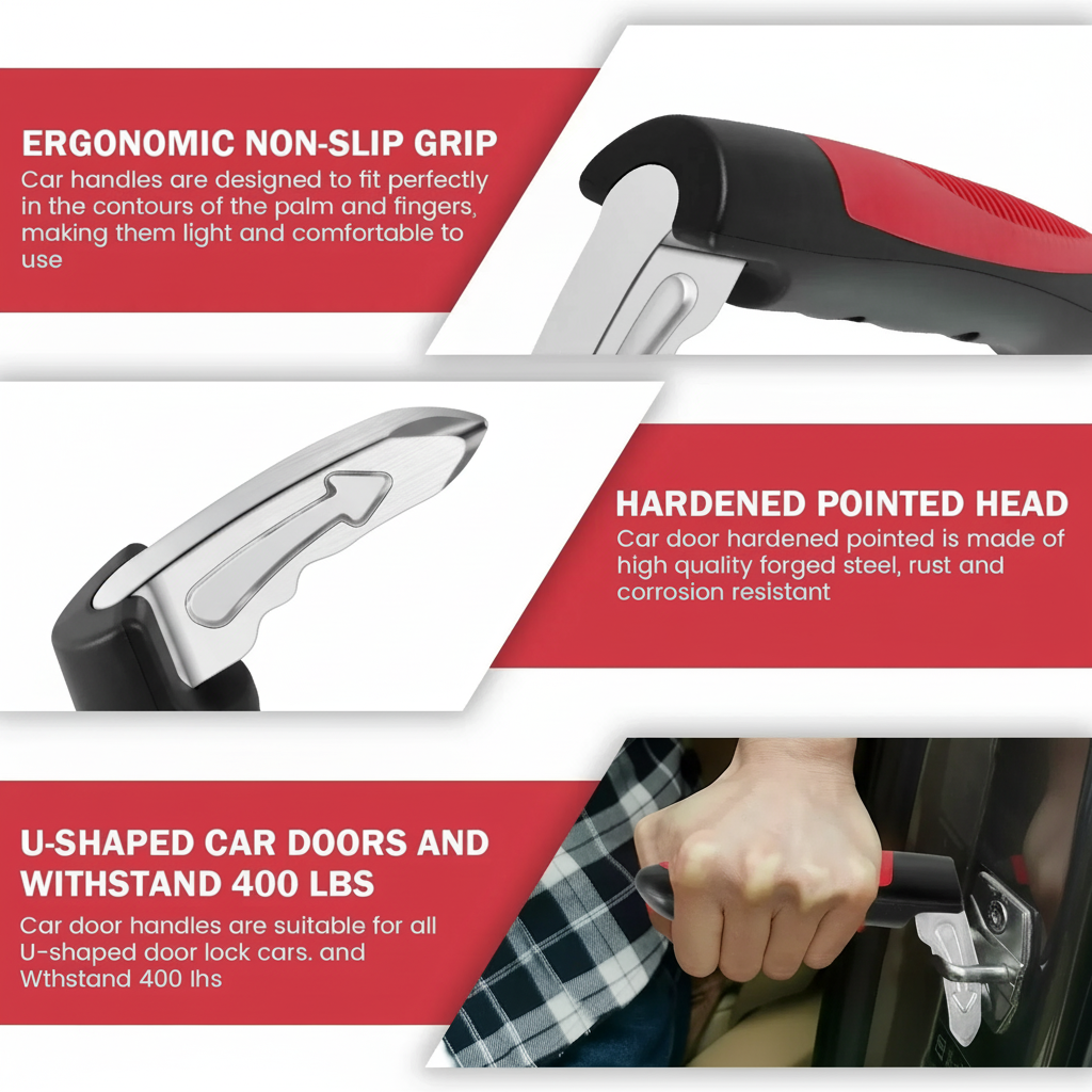 Car Emergency Tool Safety Window Breaker Door Assist Handle