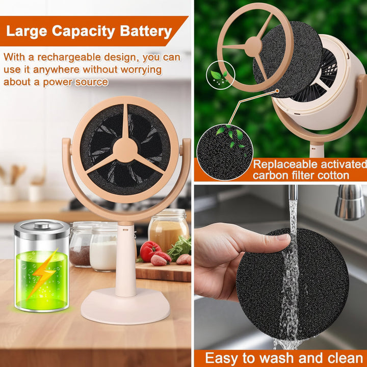 Portable Range Hood Rechargeable Kitchen Exhaust Fan