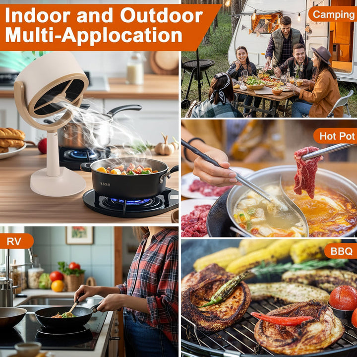 Portable Range Hood Rechargeable Kitchen Exhaust Fan