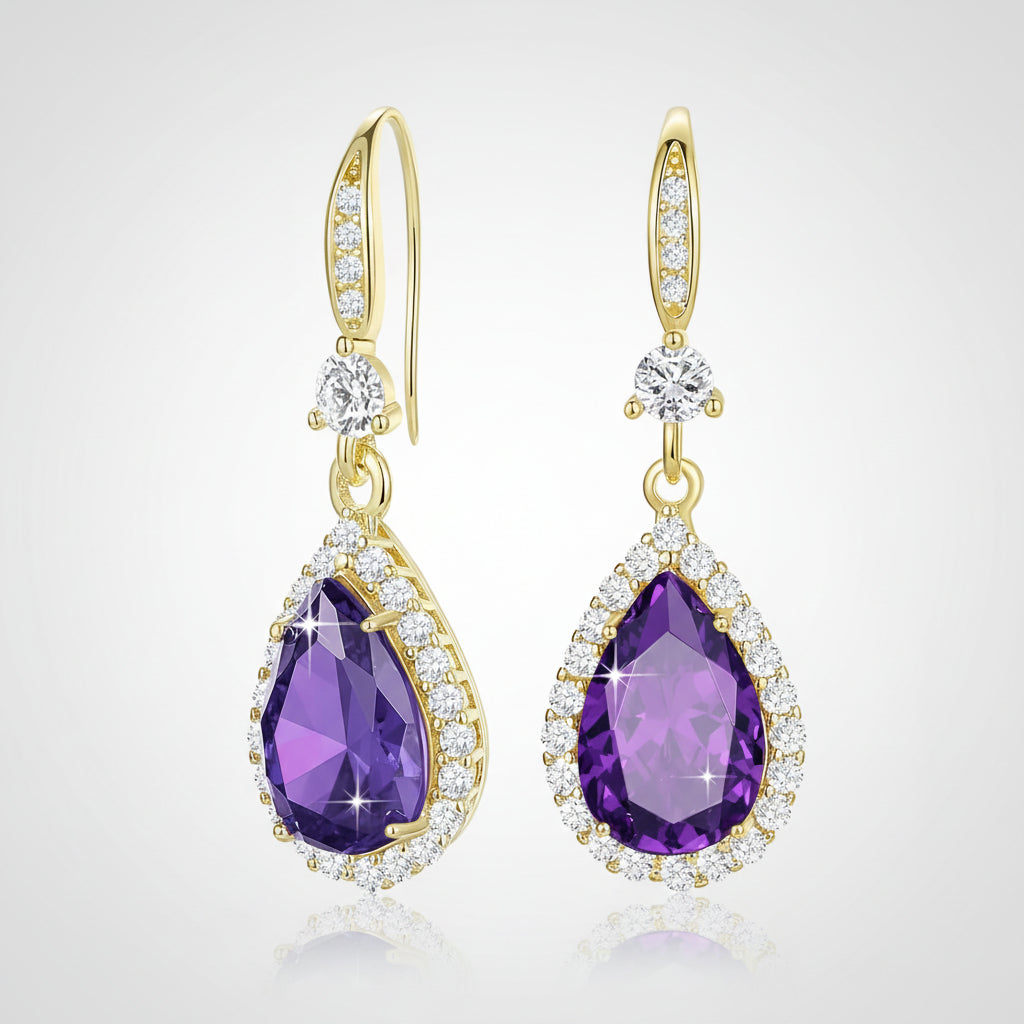 Earrings Mothers Day Gift Birthstone Teardrop Dangle jewelry