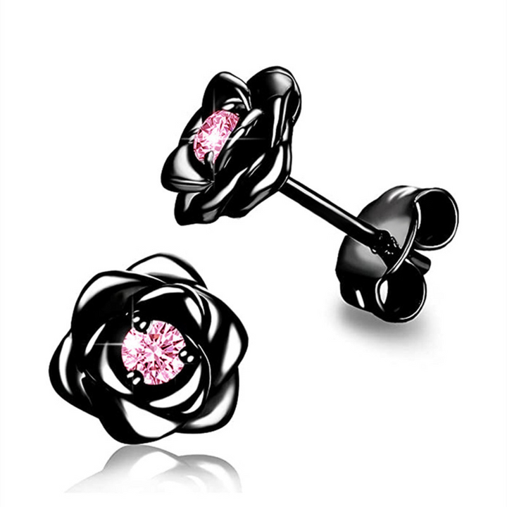 Earrings Mothers Day Gift Gold Birthstone Flower Stud jewelry