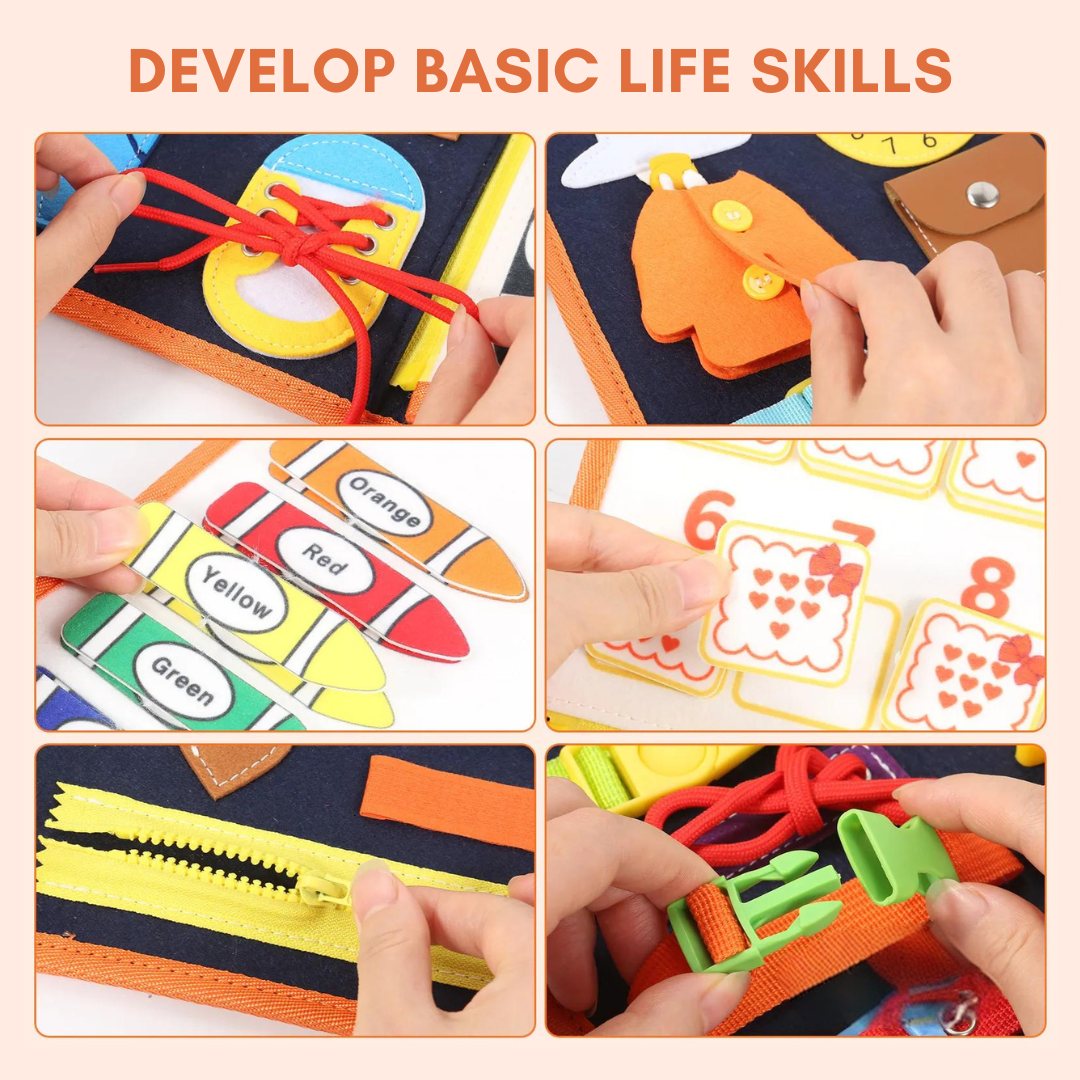 Educational Toys Montessori Busy Board Toddlers