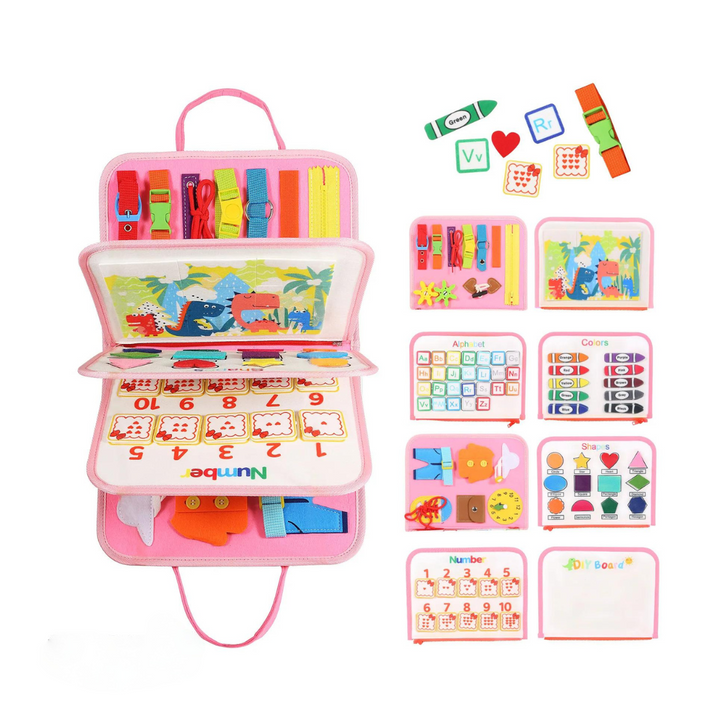 Educational Toys Montessori Busy Board Toddlers