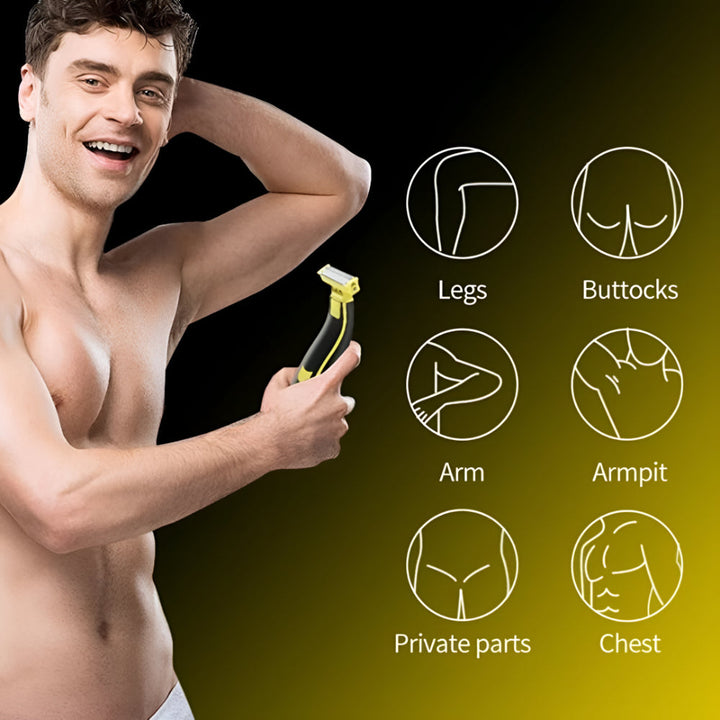 Electric Shaver Body Hair Trimmer USB Rechargeable