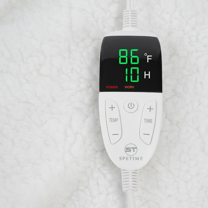 Electric Heated Blanket Wearable Sherpa Fleece Throw Adults