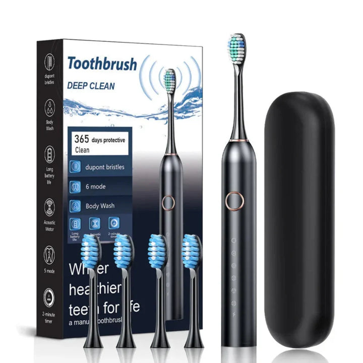Electric Toothbrush Sonic Cleaning Rechargeable Travel Set