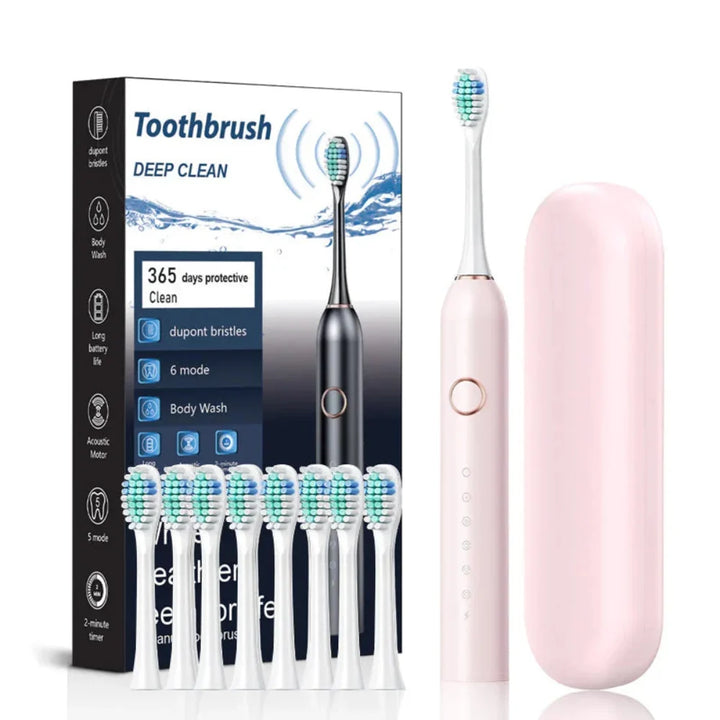 Electric Toothbrush Sonic Cleaning Rechargeable Travel Set