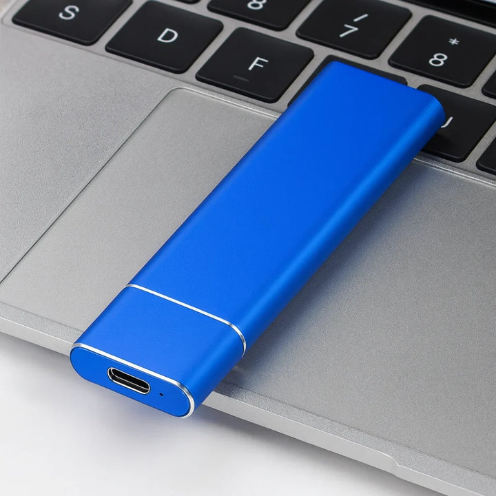 External Hard Drive Portable USB Aluminum Slim Storage Design