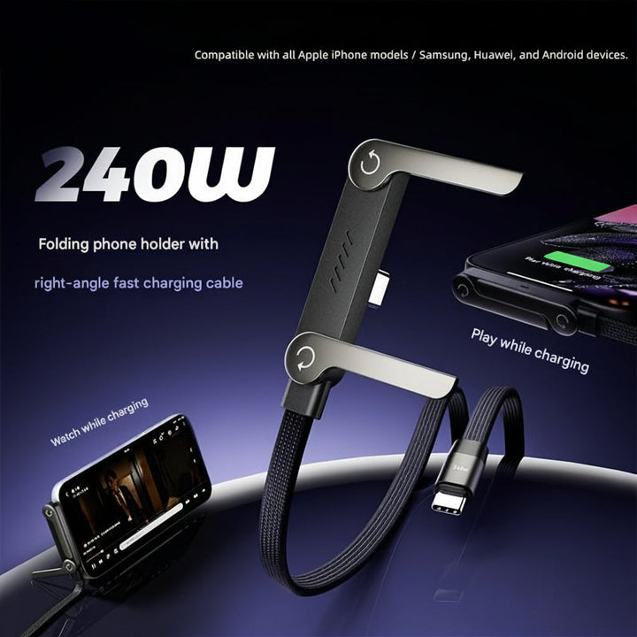 Charging Cable Phone Holder 240W Plastic Fast Charging Stand